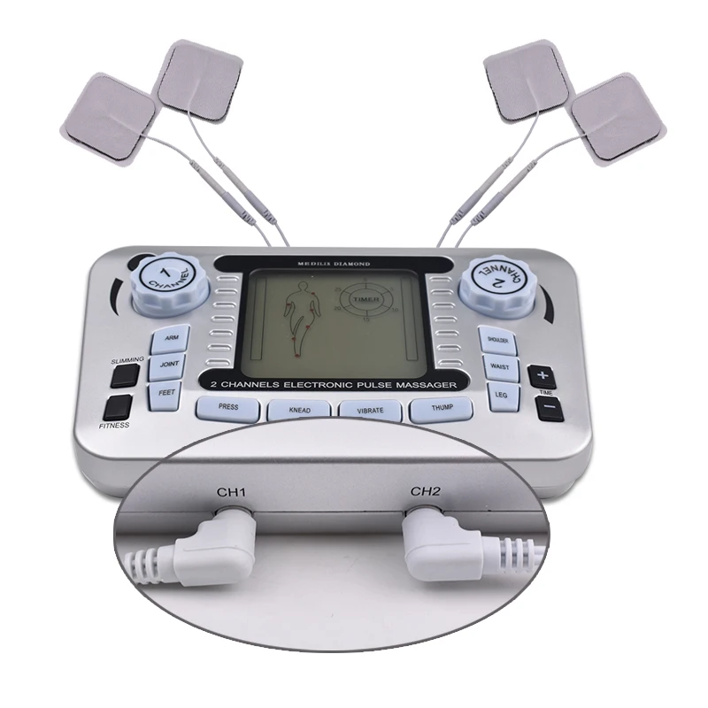 Machine électronique de Massage corporel à 20 niveaux, Massage par impulsions amincissantes, relaxation musculaire, soulagement de la douleur,