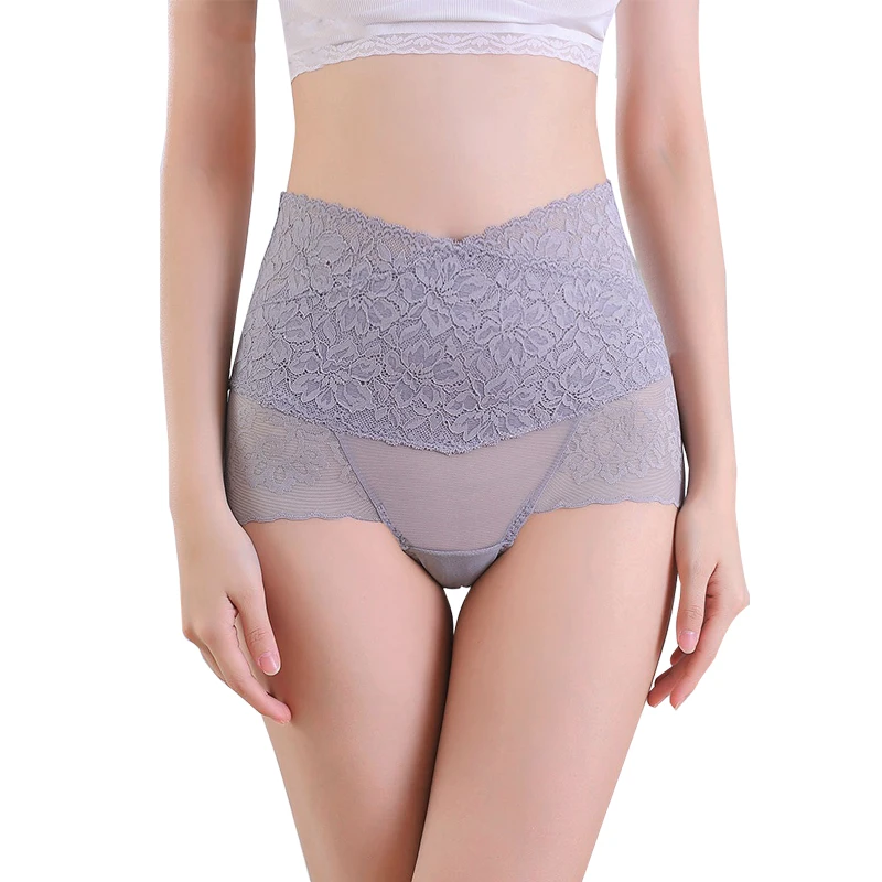 Seamless Women High Waist Slimming Tummy Control Knickers Pant Briefs Shapewear Underwear Body Shaper Lady Sexy lace