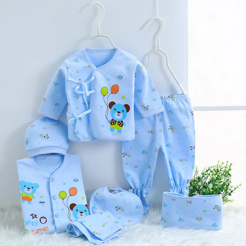 0-3 Months Infant Underwear Suits Soft Cotton Cartoon Baby Girl Clothes Set Newborn Brand for New Born Boy Outfits Ropa Bebe