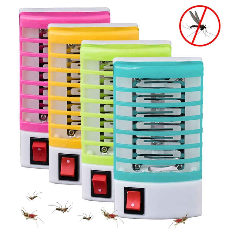 220V Socket Electric Mini Night LED Mosquito Killer Lamp Fly Bug Insect Trap Catcher Light Night Lamp Killer Zappe EU US Plug