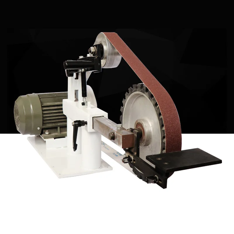 220v/380v multifunctional vertical belt sander household sharpener home diy small aluminum burr polishing machine