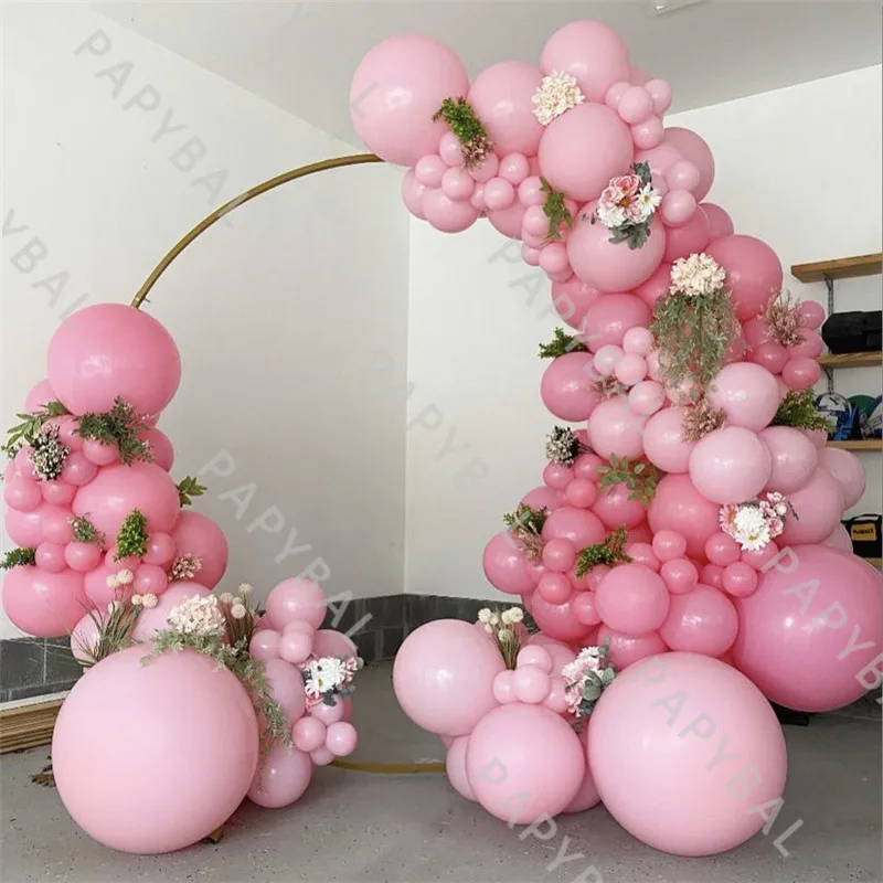 

150Pcs Rose Red Arch Garland Balloon Kit Romantic Pink Wedding Balloons Set Birthday Baby Shower Backdrop Decoration Supplies