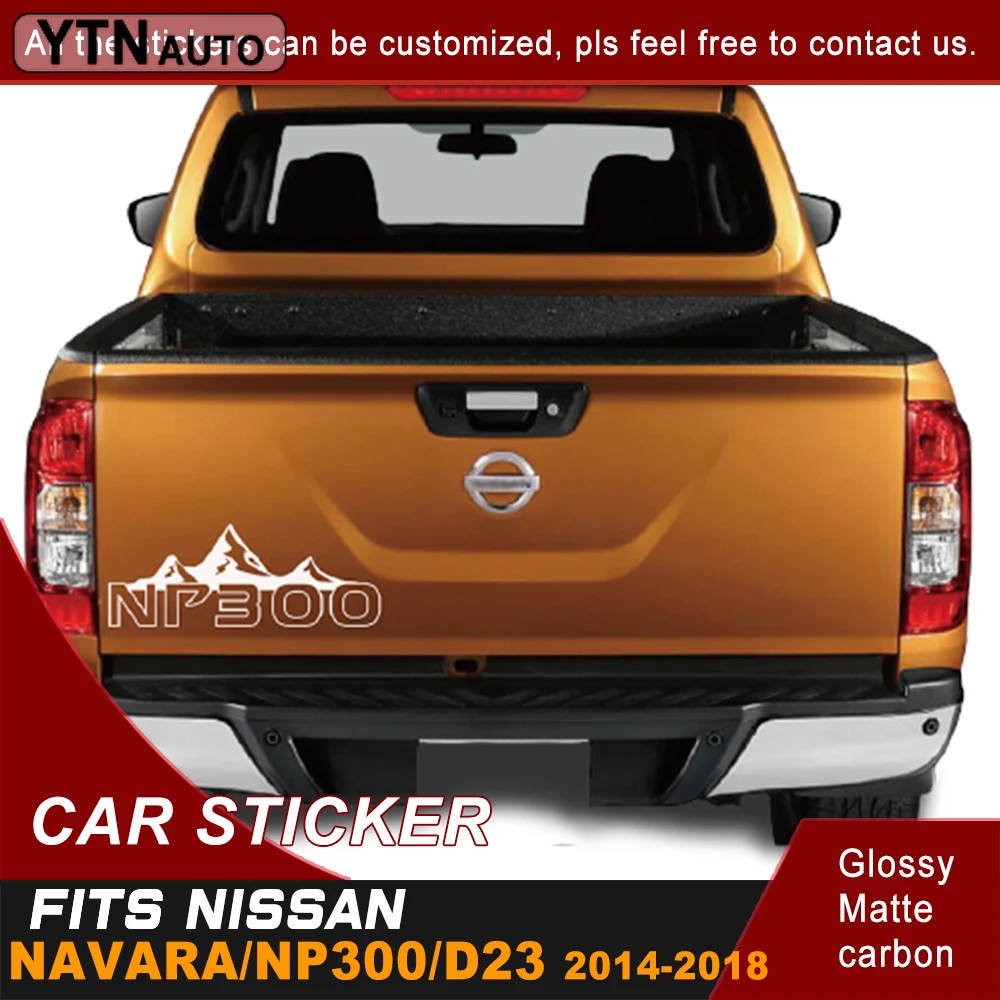 Car Decals For Nissan Navara NP300 D23 2014 - 2024 Mountain Racing Door Tailgate Stripe Graphic Vinyl Car Sticker