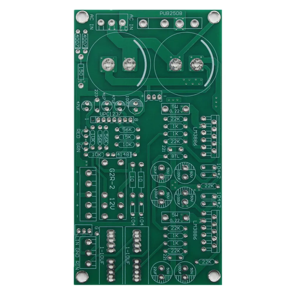 LM3886 PCB scheda amplificatore di potenza HiFi a doppio canale con protezione altoparlanti