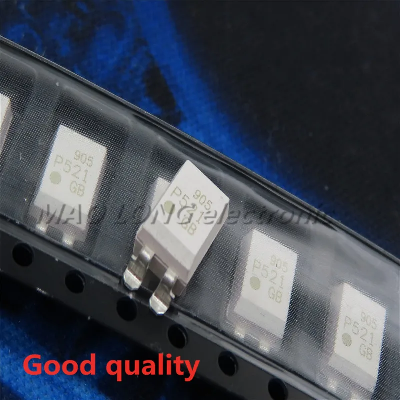 10PCS/LOT TLP521-1GB TLP521-1  TLP521  P521 SOP-4  SMD  Optocoupler  New In Stock