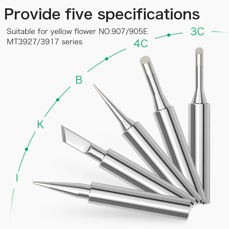 Kellyshun Lead-free Constant Temperature 907 Soldering Iron Tip Durable Fast Heating