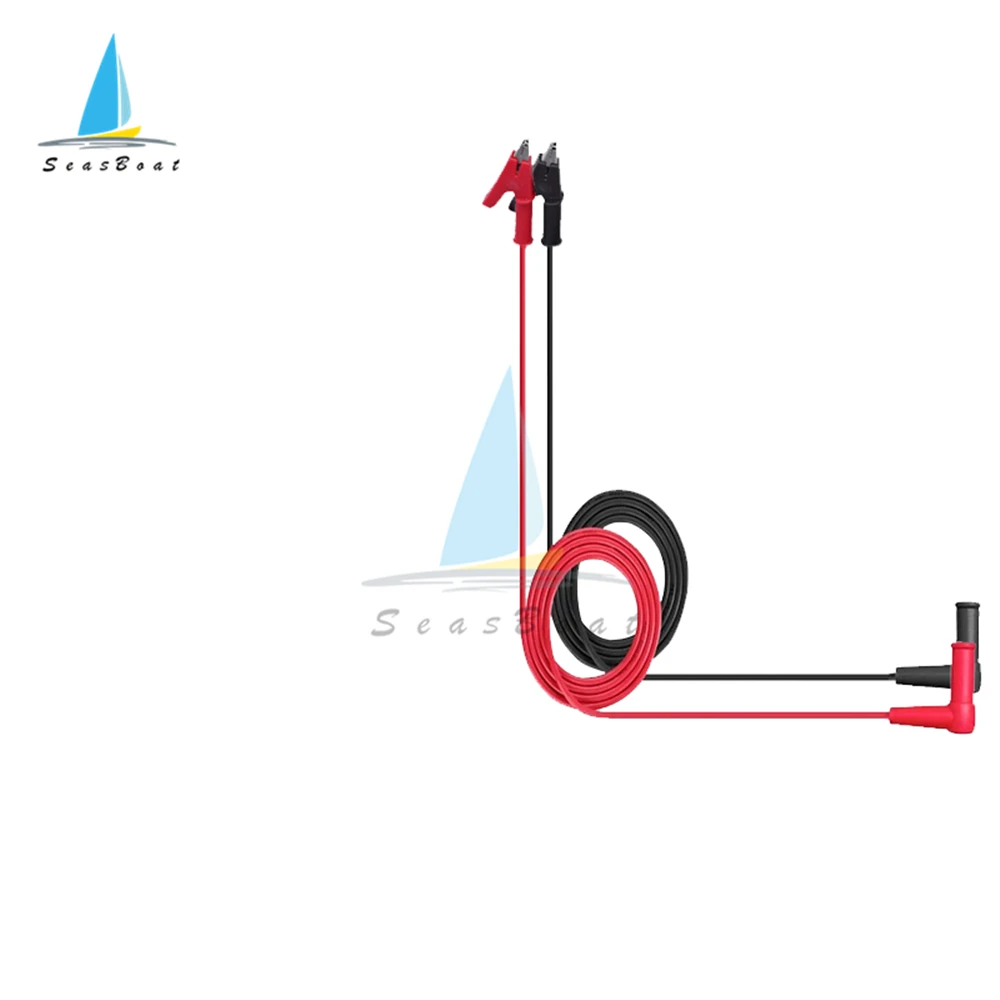 مشبك تمساح معزول عالي الجودة ، سلك رصاص ، مقياس متعدد ، مشبك تمساح ، 4 مللي متر ، 20 أمبير ، 90 سنتيمتر
