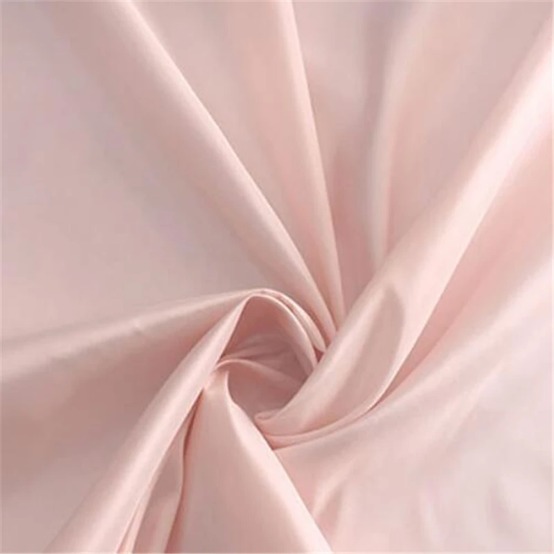 Stiff 100% Silk Fabric Taffeta Waterproof Dyed Solid Color for Clothing Garment Fabric