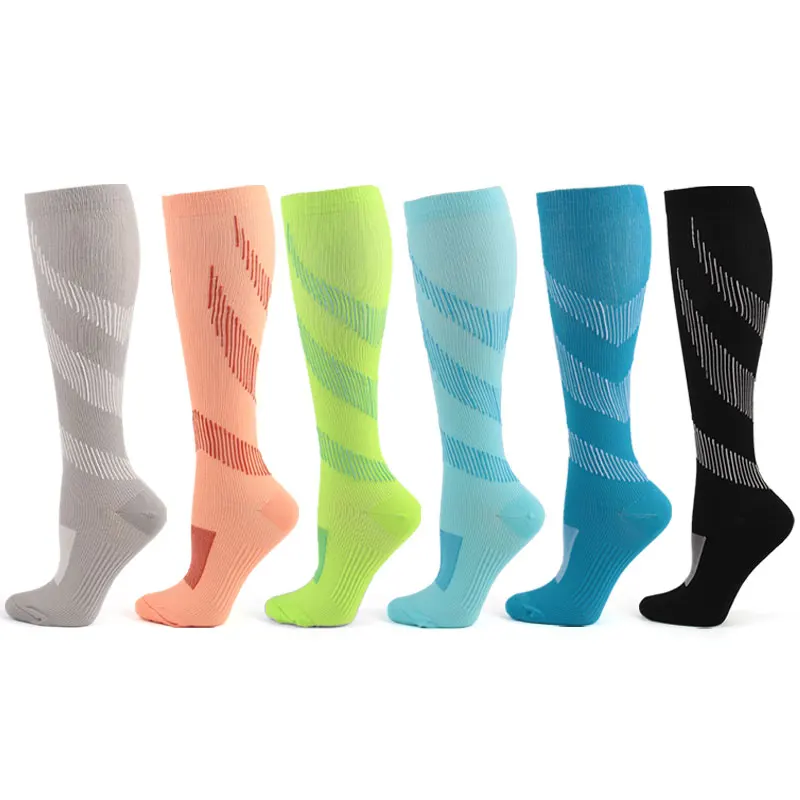 

Men's Socks Basketball Long Compression Socks Color Fashion Casual Nylon Pressure Men And Women Socks Hiking