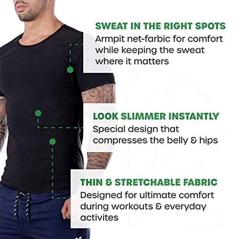 POP Men Sweat Sauna Body Shaper Vest Waist Trainer Slimming Tank Top Shapewear Corset Gym Underwear Men Fat Burn Workout Trimmer