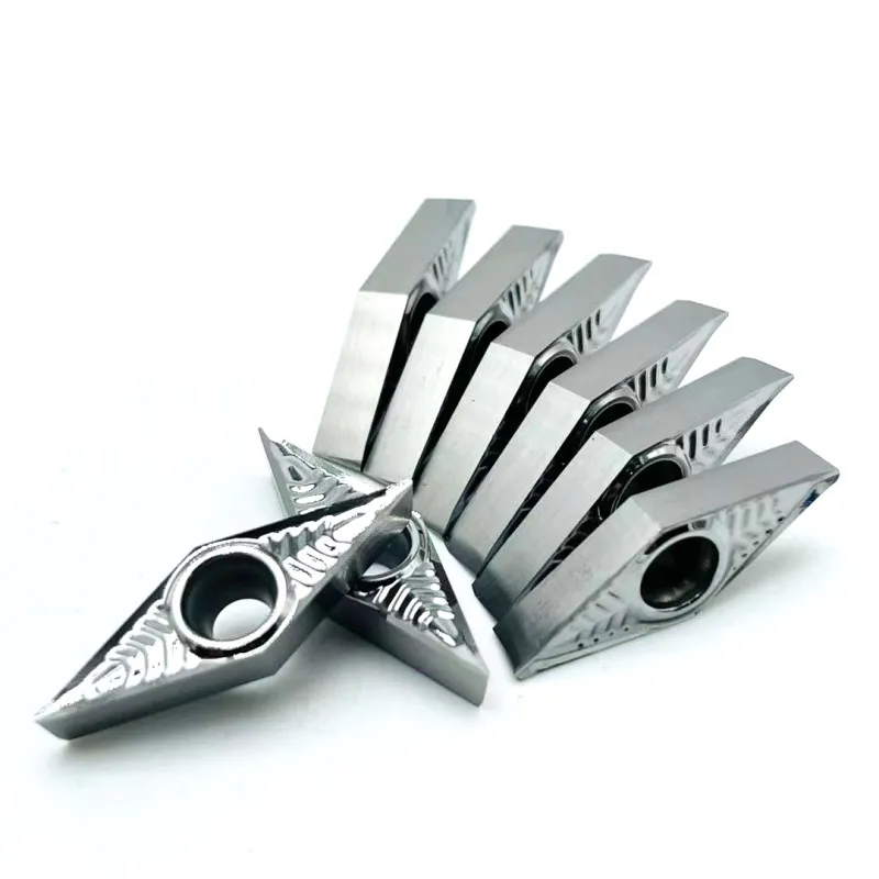 VCGT160404 VCGT160408 AK H01-Herramienta de torno de aluminio, cerámica y metal de calidad perfecta, cortador de fresado de inserción de carburo