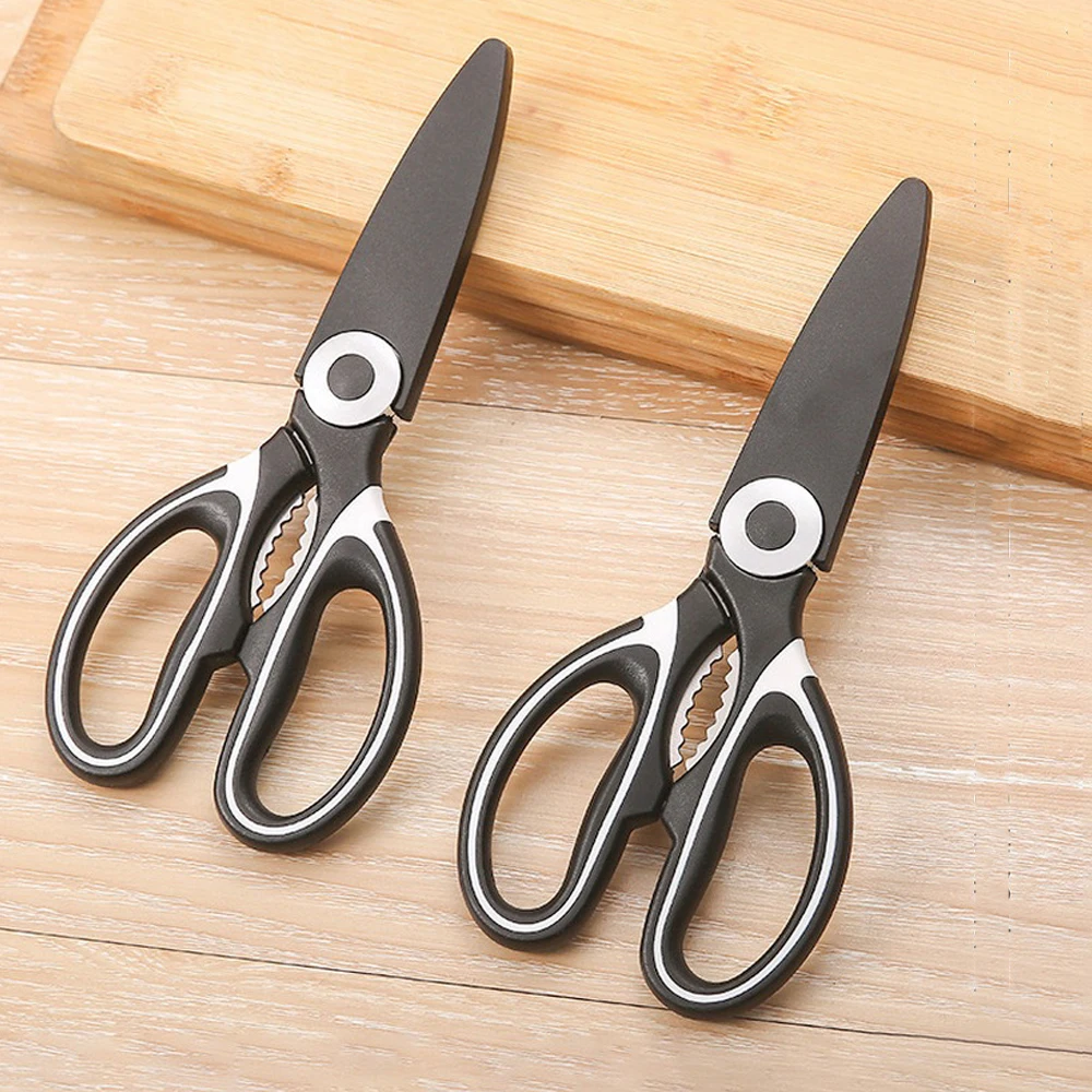 New Chicken Bone Scissors Stainless Steel Kitchen Scissors Chicken Poultry Fish Kitchen Tool Shears for Meat Barbecue Nutcracker