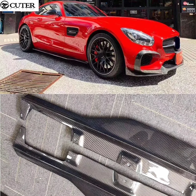 Amg GT r Style Carbon Fiber Side Skirts for Benz Amg Gt Car Body Kit 15-16