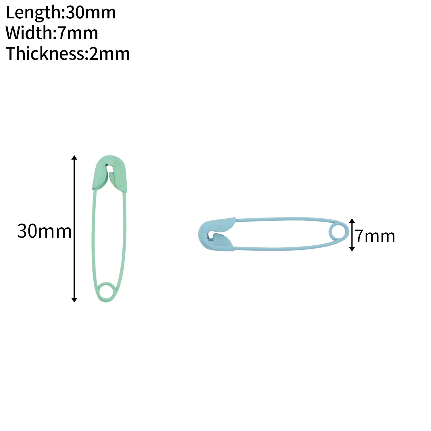 50pcs Colorful Safety Pins DIY Sewing Tools Copper Clips Needles Large Safety Pin Small Brooch Apparel Accessories