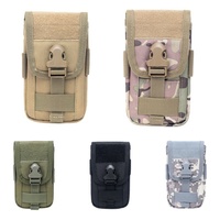 5.5 Inch Tactical Molle Phone Pouch Card Carrier Bag Running Cell Phone Holster Hunting Bags Mobil Phone Holder Case Waist Pack