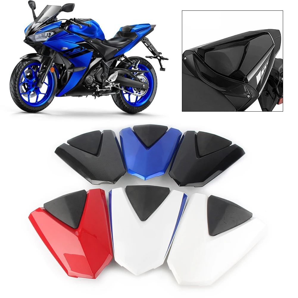 

Motorcycle Rear Pillion Passenger Cowl Seat Back Cover For Yamaha YZF R3 R25 2013 2014 2015 2016 2017 2018 Not Original Color