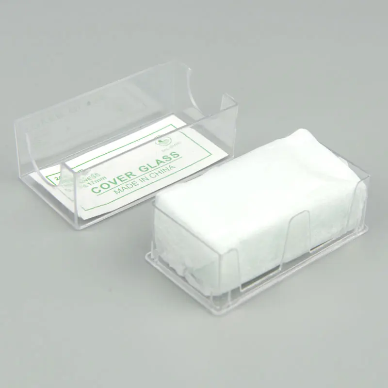 100pcs/box Microscope Glass Slides 24x50mm Cover Slips Blank Slides Microscope Accessories 0.13-0.17 mm Thickness