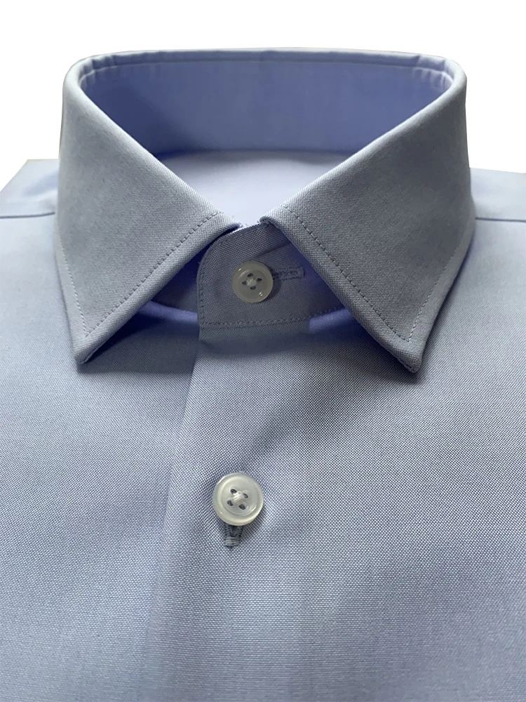 Camisa de vestir de lujo de dos capas de los años 80, camisas personalizadas de alta calidad, 100% algodón, camisas de negocios resistentes a las