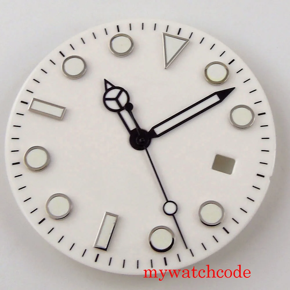31.3mm orologio Sterile quadrante e lancette misura MIYOTA 8215 821A MINGZHU 2813 movimento automatico segni luminosi