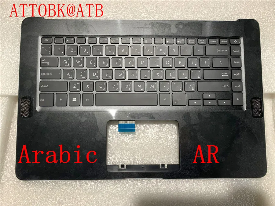 Imagem -03 - Espanhol Latino Árabe Russo Teclado Portátil para Asus Zenbook Pro Ux550 Ux550ve Ux550vd U5500ve com Retroiluminação Teclado Novo