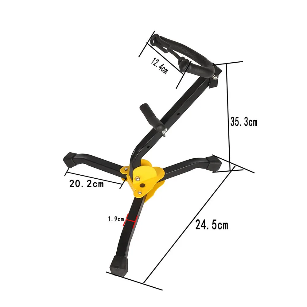 Soporte de saxofón de Tenor Alto, trípode plegable portátil de Metal para saxofón Alto, accesorios para instrumentos de viento de madera