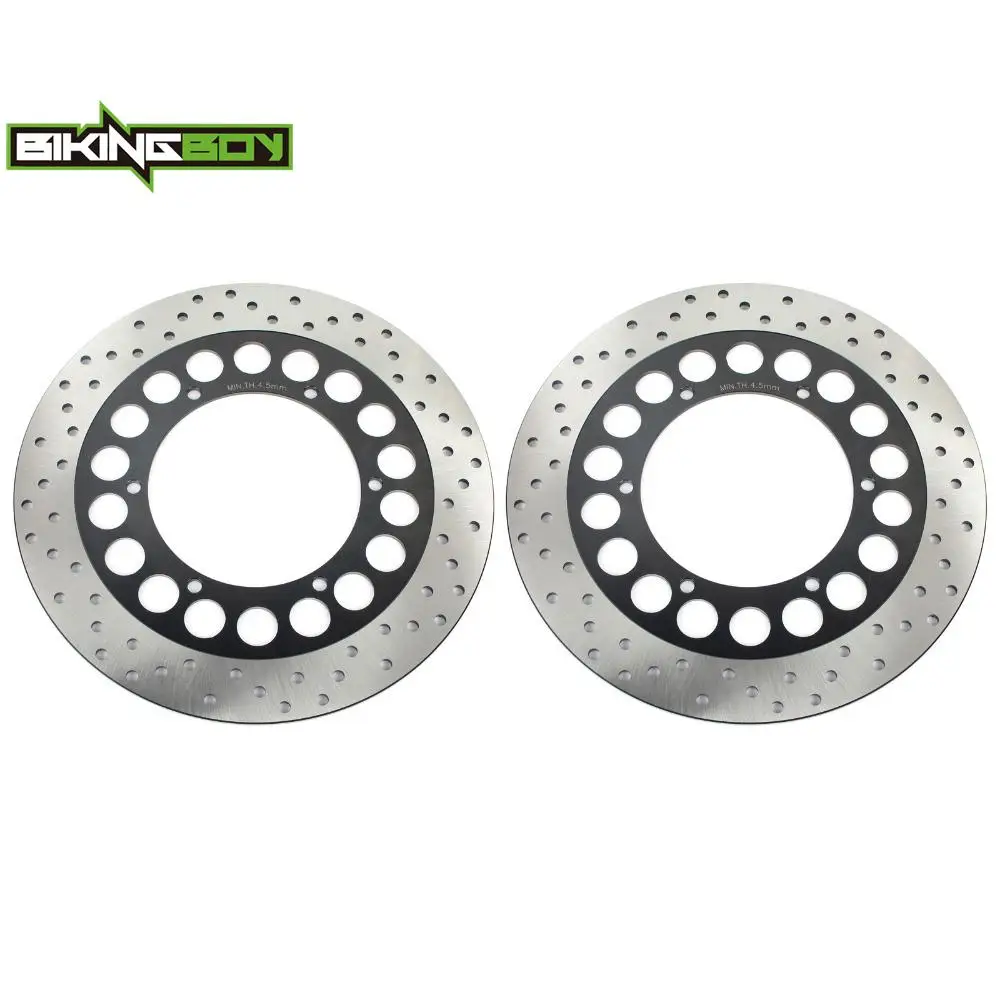 BIKINGBOY For V-Star XVS 1100 Custom Midnight 2007 2008 XVS1300A XVS 1300 Tourer 07-13 12 11 10 09 Front Brake Discs Rotors Pads