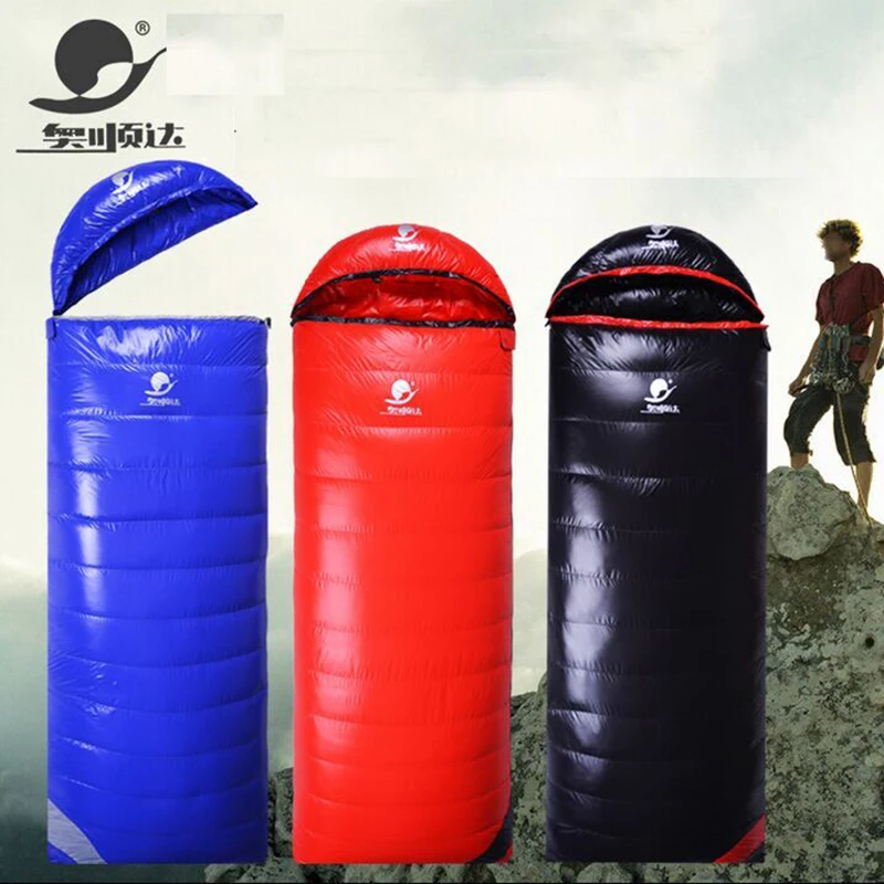 

Aoshunda 600/800/1000/1200g Filling Can Be Spliced Waterproof Comfortable 3 Season Breathable Down Sleeping Bag