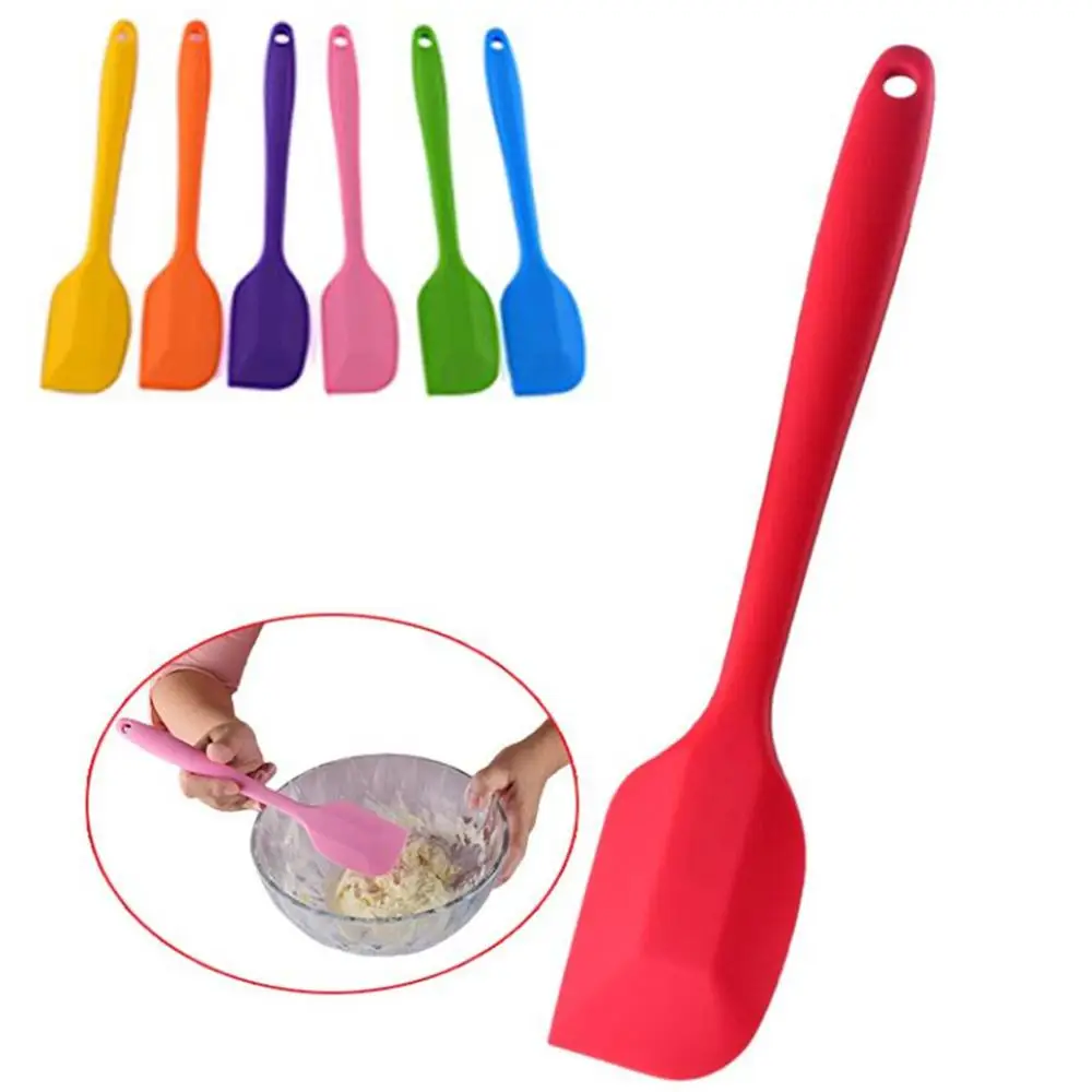 26cm Multicolor Large Size Non Stick Butter Cooking Silicone Spatula Cookie Pastry Scraper Cake Baking Spatula Silicone Spatula