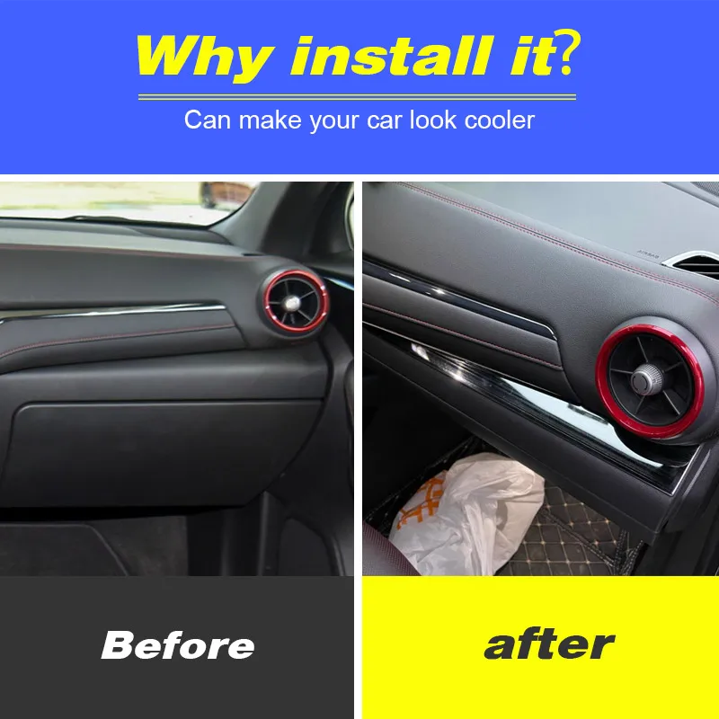 Car Center Console Cover Strip Sticker Button Control Panel Interior Decoration Parts Accessories For Chevrolet Blazer 2022-2020