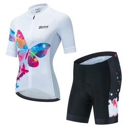 Summer Women Cycling Jerseys Set 2021 New VENDULL Mountian Bike Clothing Racing Bicycle Clothes Ropa Ciclismo Girls Cycling Set