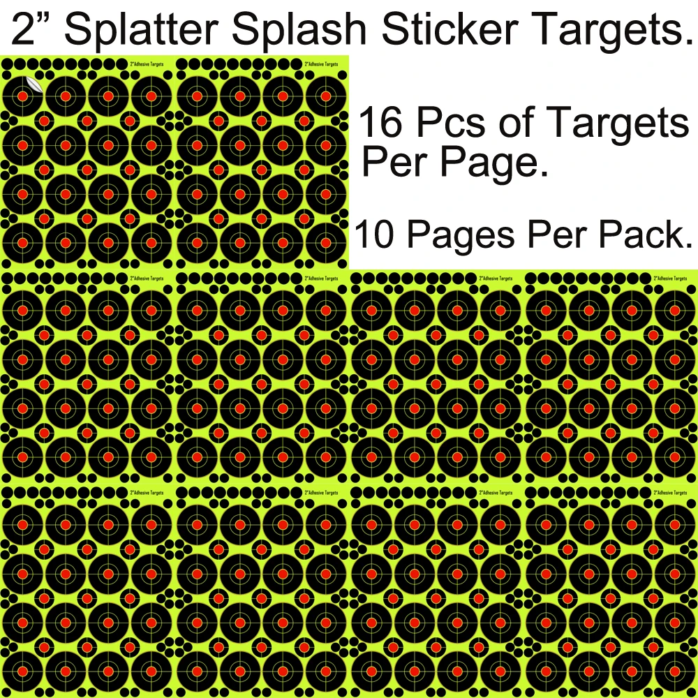 Splatter Blossom Sticker Targets 2