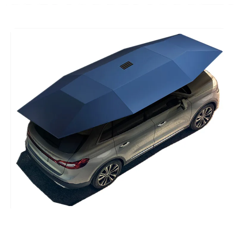 Fully Semi-automatic Mobile Car Shed Car Sunshade Umbrella Cover  Remote Control Intelligent Folding Car Parking Portable Tent