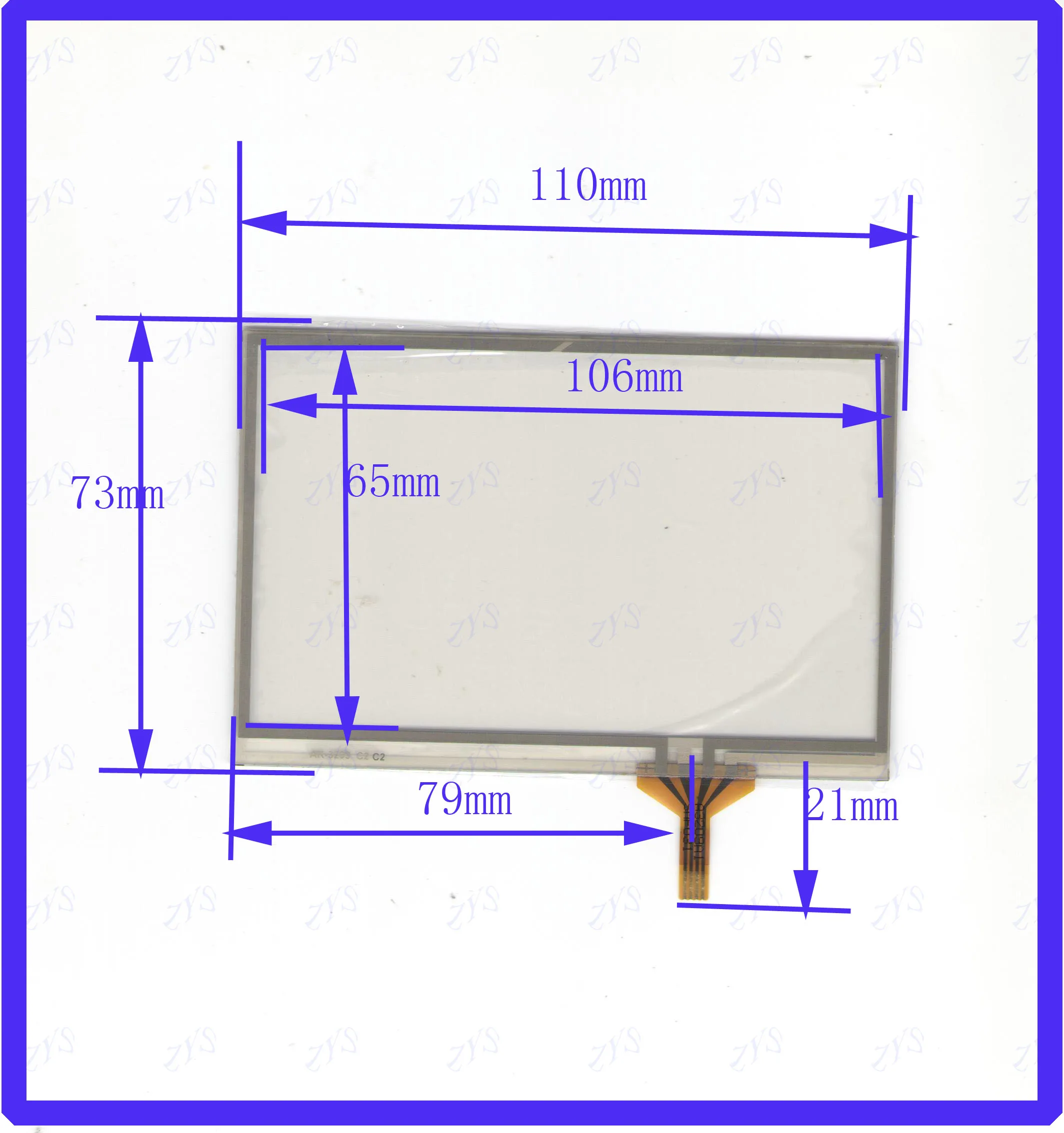 

ZhiYuSun AK3209 4 lins 110*73mm Touch Screen For GPS CAR sensor glass AK 3209 this's compatible Freeshipping 110*73