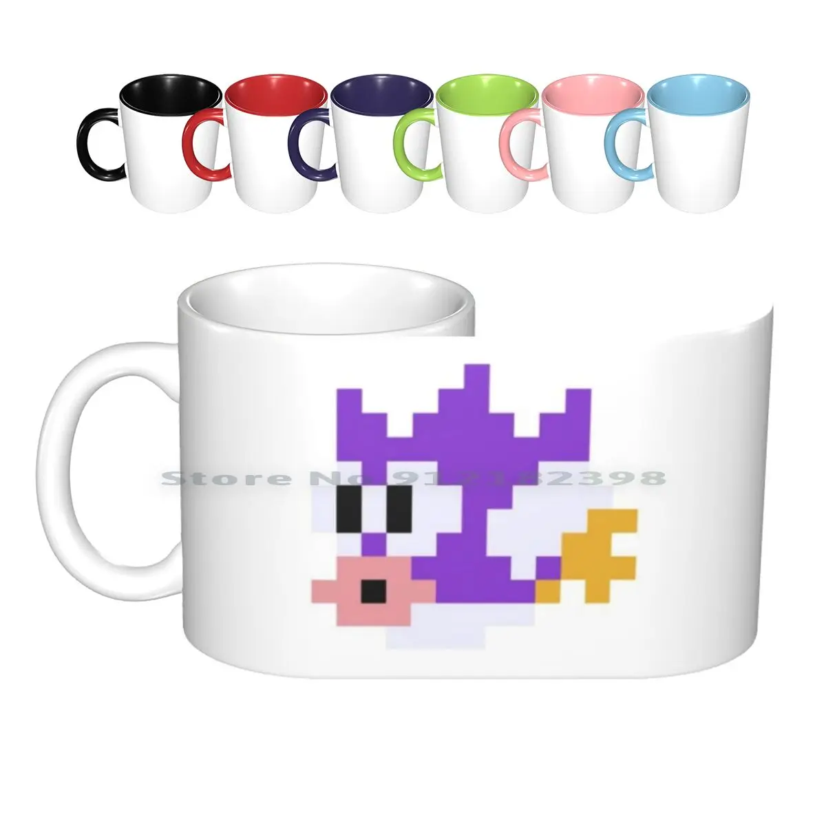 Spiny Cheep Cheep Ceramic Mugs Coffee Cups Milk Tea Mug Spiny Cheep Cheep Cheep Cheep Cheepcheep Piranha Plant Super Bros Super