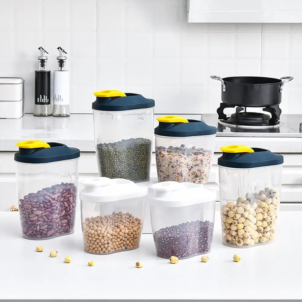 Storage Box Food-grade Space-saving PP Airtight Cereal Container Storage Box for Dried Grains Practical Tools