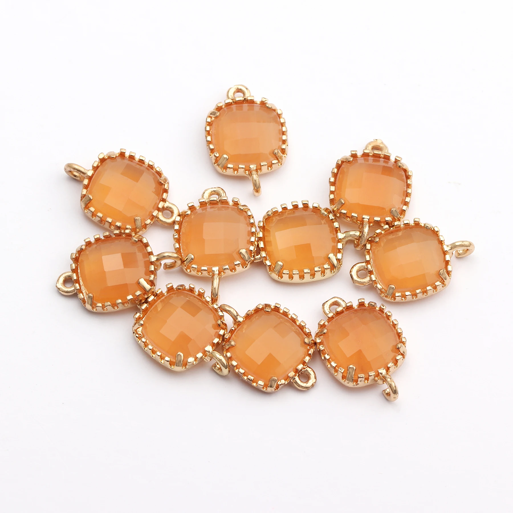 GUFEATHER M462,jewelry accessories,copper metal,hand made,glass,charms,jewelry making findings,diy pendants,10pcs/lot