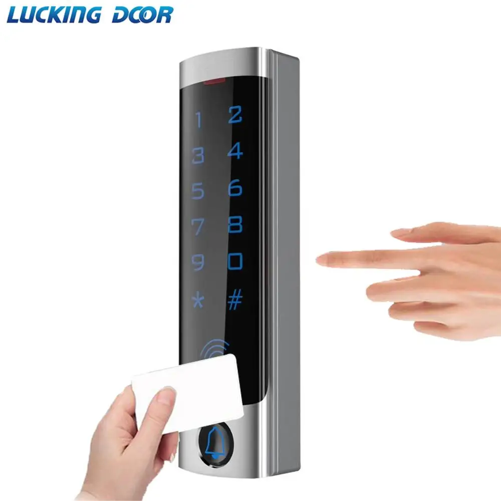 

RFID Touch Keypad Access Control System Door Lock 125KHz EM Card Waterproof Metal Case Door Entry Access Lock