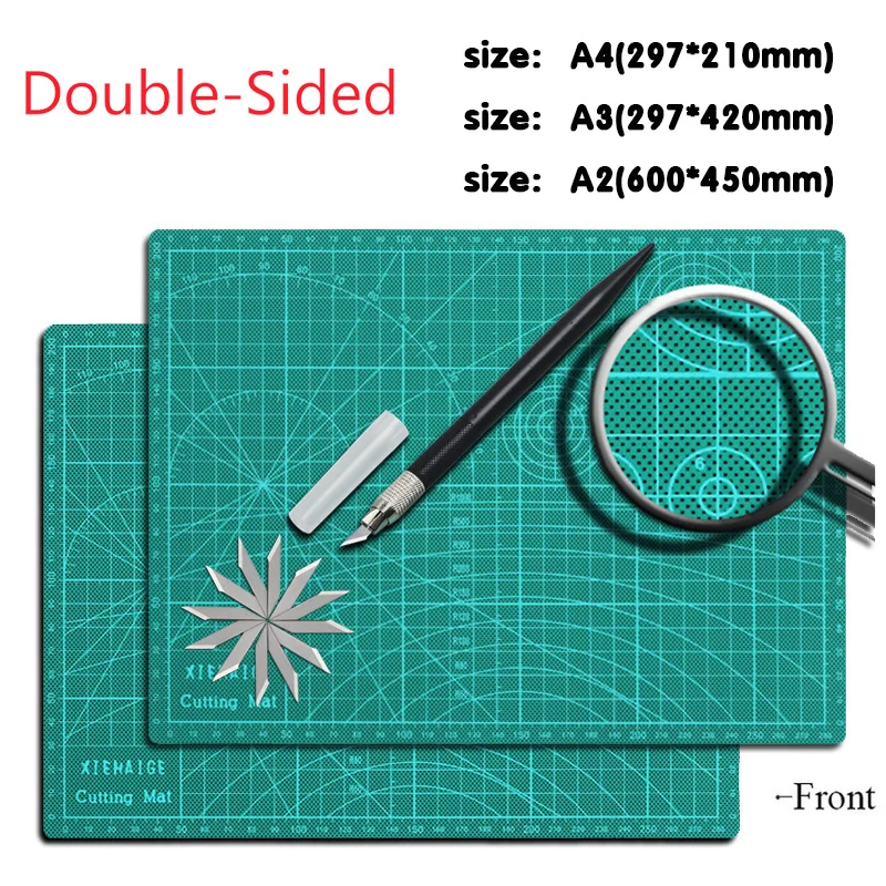 A2 / A3 / A4 Grid Linie Schneiden Prozess Pad Selbst-reparatur Nicht-slip Druck Skala Bord Messer hohe Qualität Schneiden Board 1 Stück