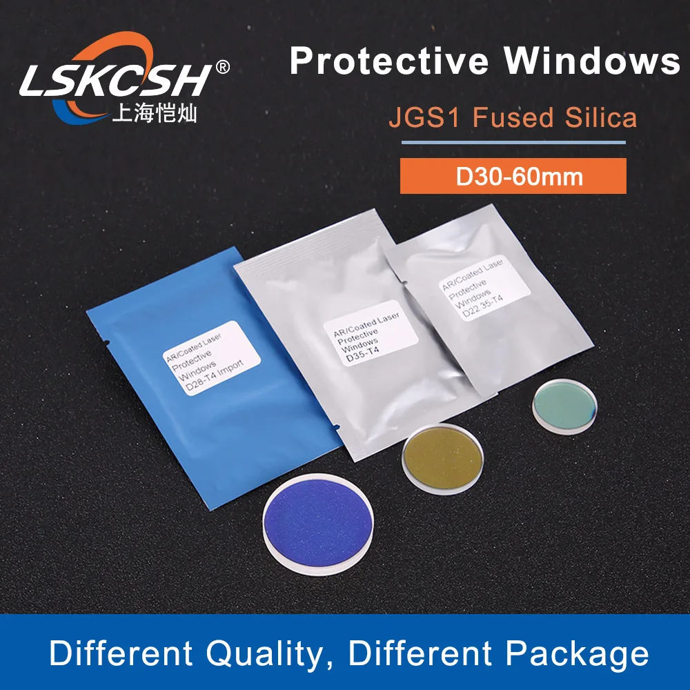 Glass Laser Protection Lens Window Protective  Windows Dia30/34/35/35.5/36/37/40/50/55 Fiber Laser Cutting Machine Debris Shield