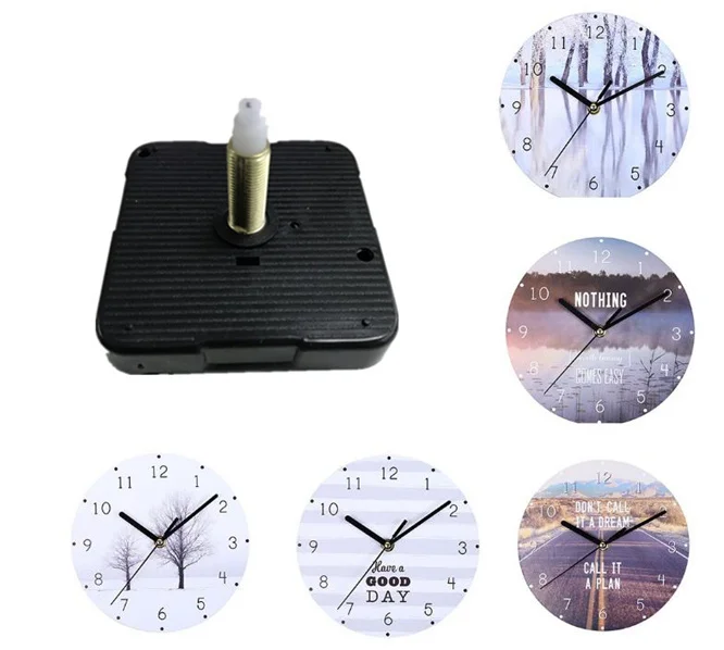 10sets Silent DIY Mute Clock Mechanism Modern Hanging Quartz Watch Wall Clock Movement shaft 28mm Parts Repair Replacement Tools