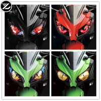 Motorcycle sticker body headlight protection modification sticker lens sticker for Kawasaki ninja 250 ninja 300 ZX636 ZX-6R