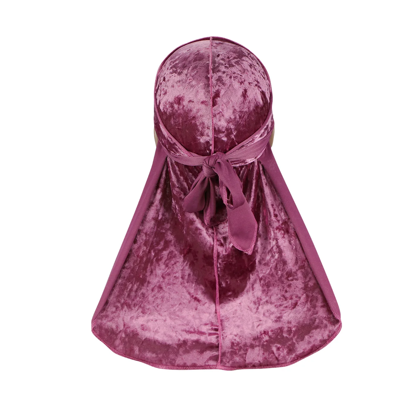Unisex Diamond Velvet Durag Bandana für Männer Long Tail Headwrap Wave Cap Stretch Herren Doo Rag Turban Hut Hip-Hop Kopfbedeckung Caps – Detail 14