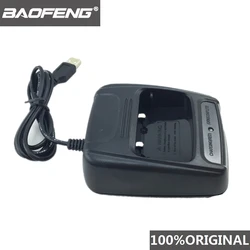 BAOFENG-cargador USB 888s Original, Radio bidireccional, Walkie Talkie, BF-888s 888, accesorios, batería de iones de litio, cargador de escritorio