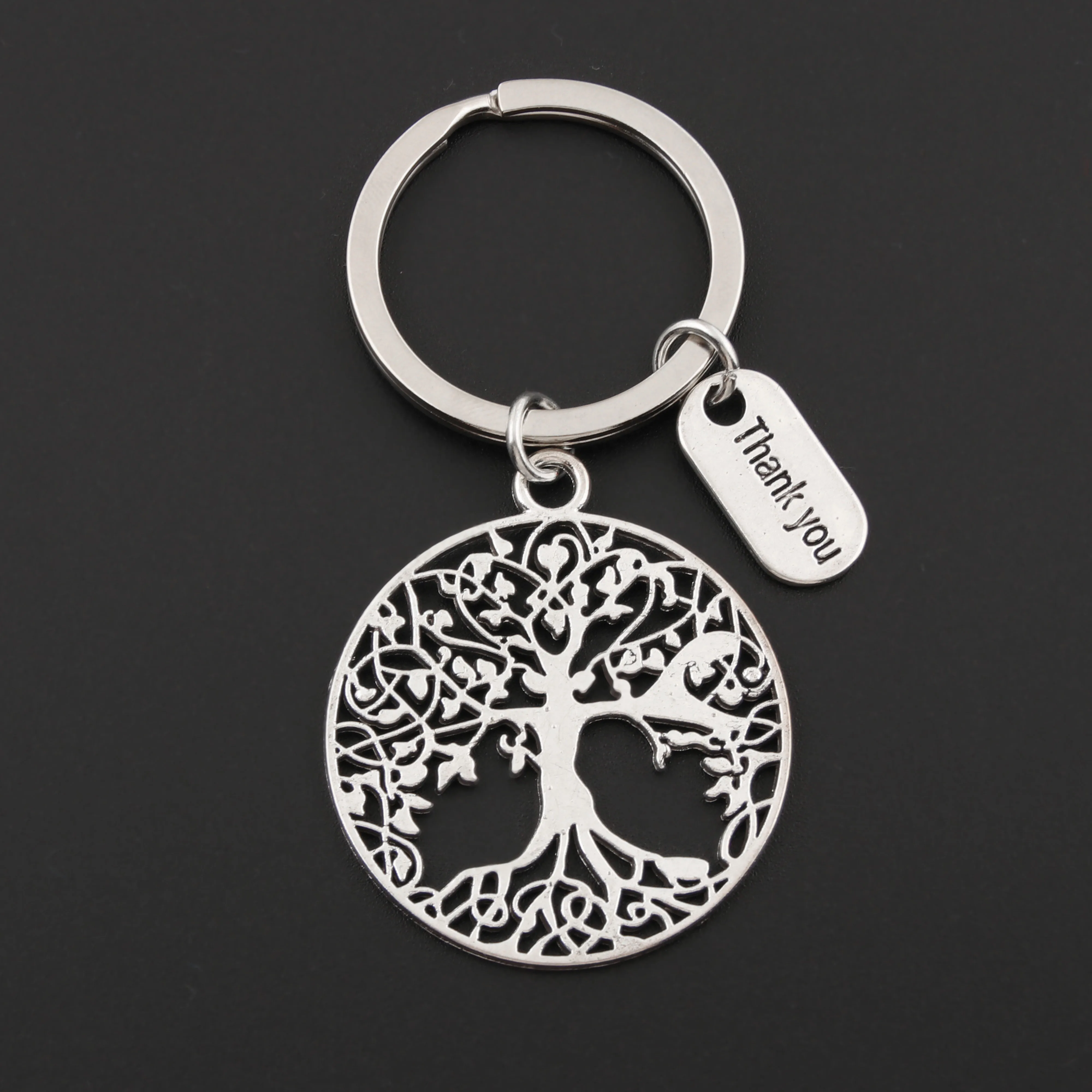 1Pc Tree KeyChain Thanksgiving Day Gift Keyring Handmade Party Souvenir Jewelry E2400