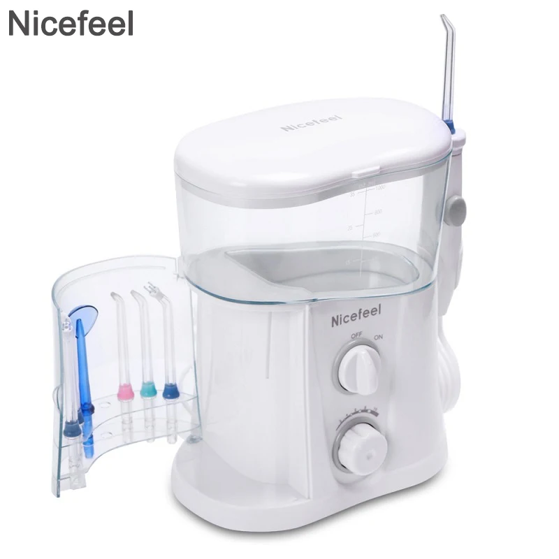 1000ml Electric Oral Irrigator Dental Powder Oral Cleaning Agent Oral Care Dental Powder SPA Ultraviolet Disinfection 7 Nozzles