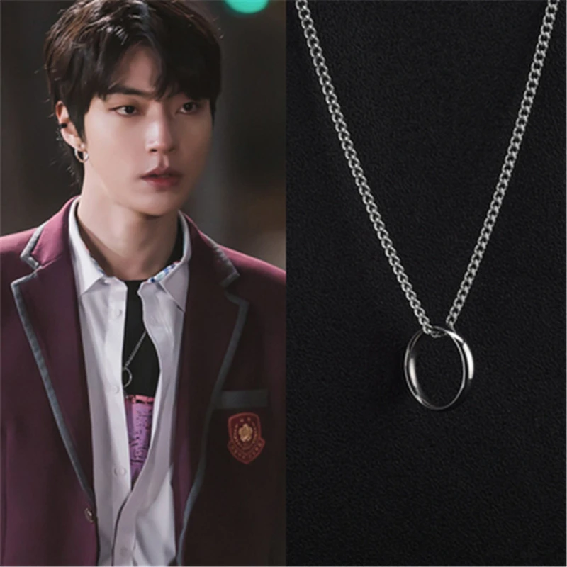 50cm Korean Drama True Beauty Same Wang yibo style new simple circle temperament elegant Trendy Lovely Retro Unique chain