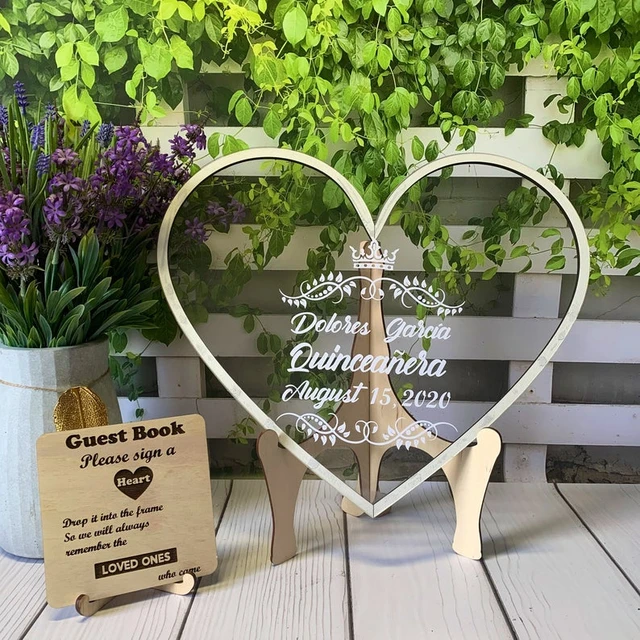 Love high quality heart Wedding guest book alternative, Heart wedding guest book drop box, Heart dropbox, Transparent guest book, Guestbook for wedding