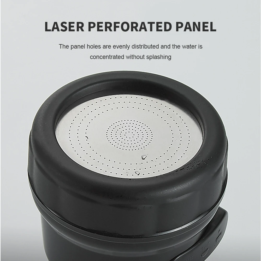 360°Rotatable Bubbler Aerator Kitchen Faucet Diffuser 3 Modes Water Saving Extended Hose Filter Shower Head Home Tap Connector