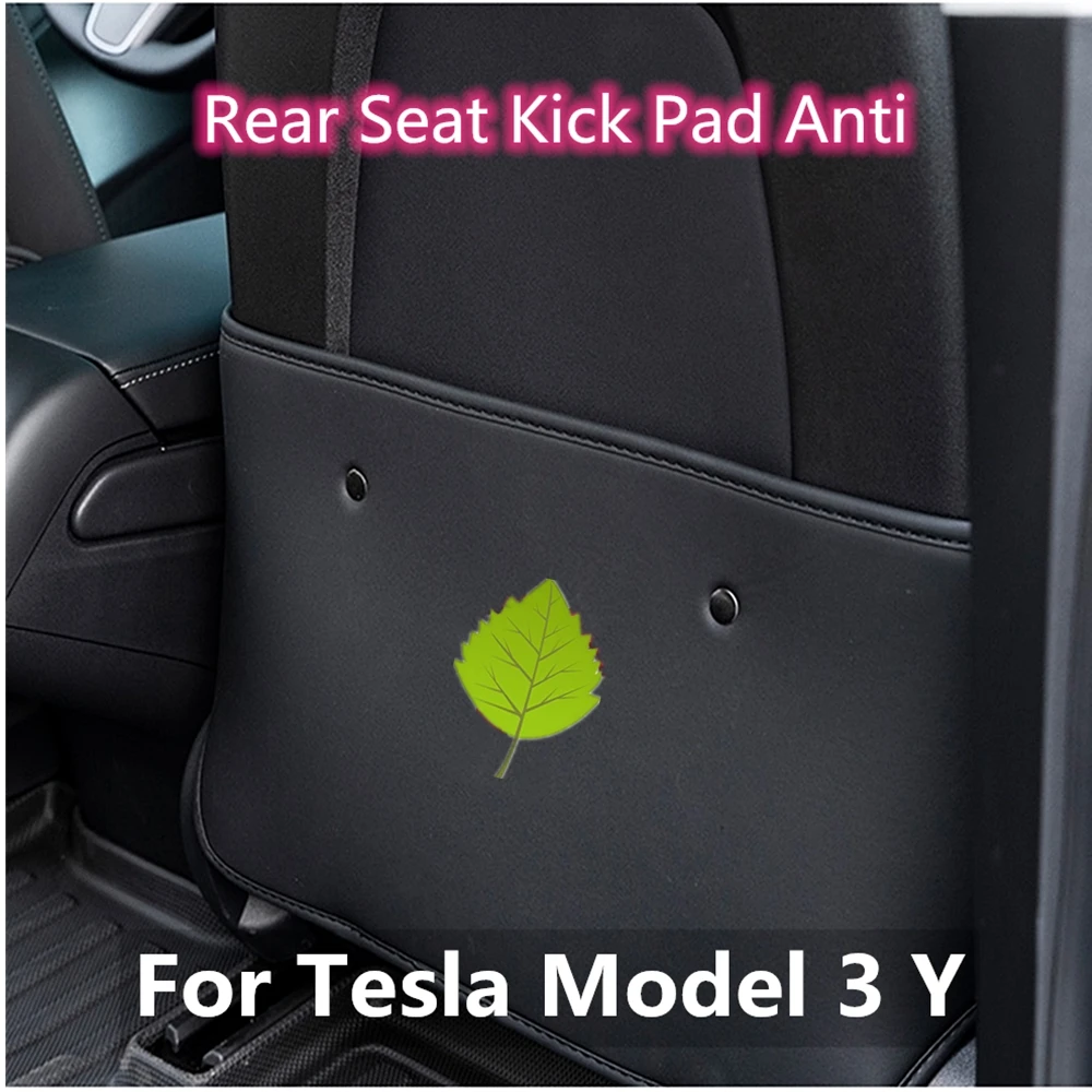 

For Tesla Model 3 Y 2019 2021 Rear Seat Anti Kick Pad Anti-Dirty Protective Decorative Car Interior Parts Accessories