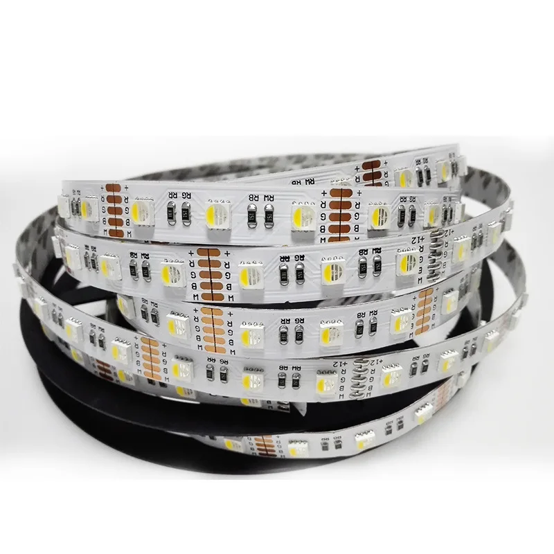 5M DC12v 24v 5050 RGBW RGBWW Led Strip Light 4 In 1 Flexible Lamp 5pin 60leds/m Waterproof RGB Color